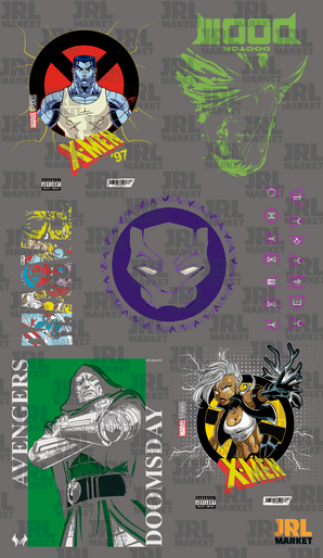 Metros de DTF prearmados - Marvel
